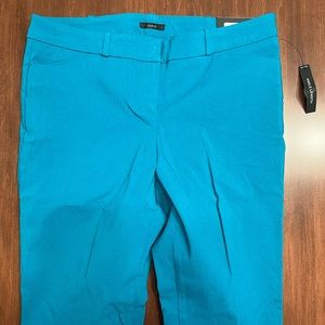 Worthington Petite Slim Fit Teal Size 6 Dress Pants